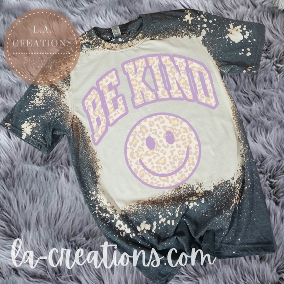 Be Kind Womens Bleached Tee Small-3x - Picture 1 of 1